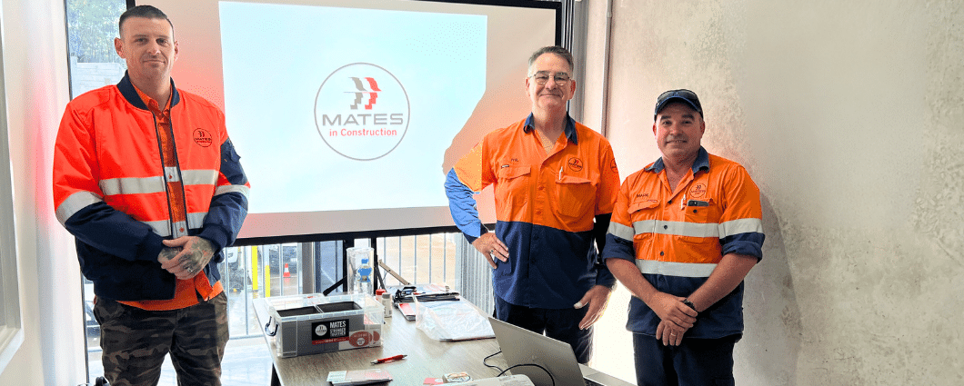 3 trainers from Mates in Construction at Nyblad Construction office