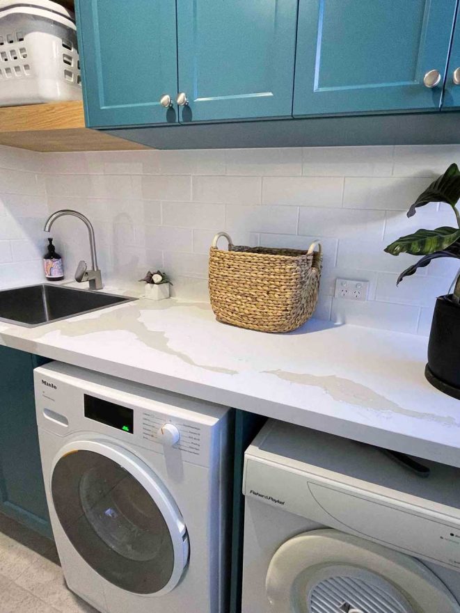 Laundry with Marble Benchtop — Home and Unit Remodelling in Sunshine Coast, QLD